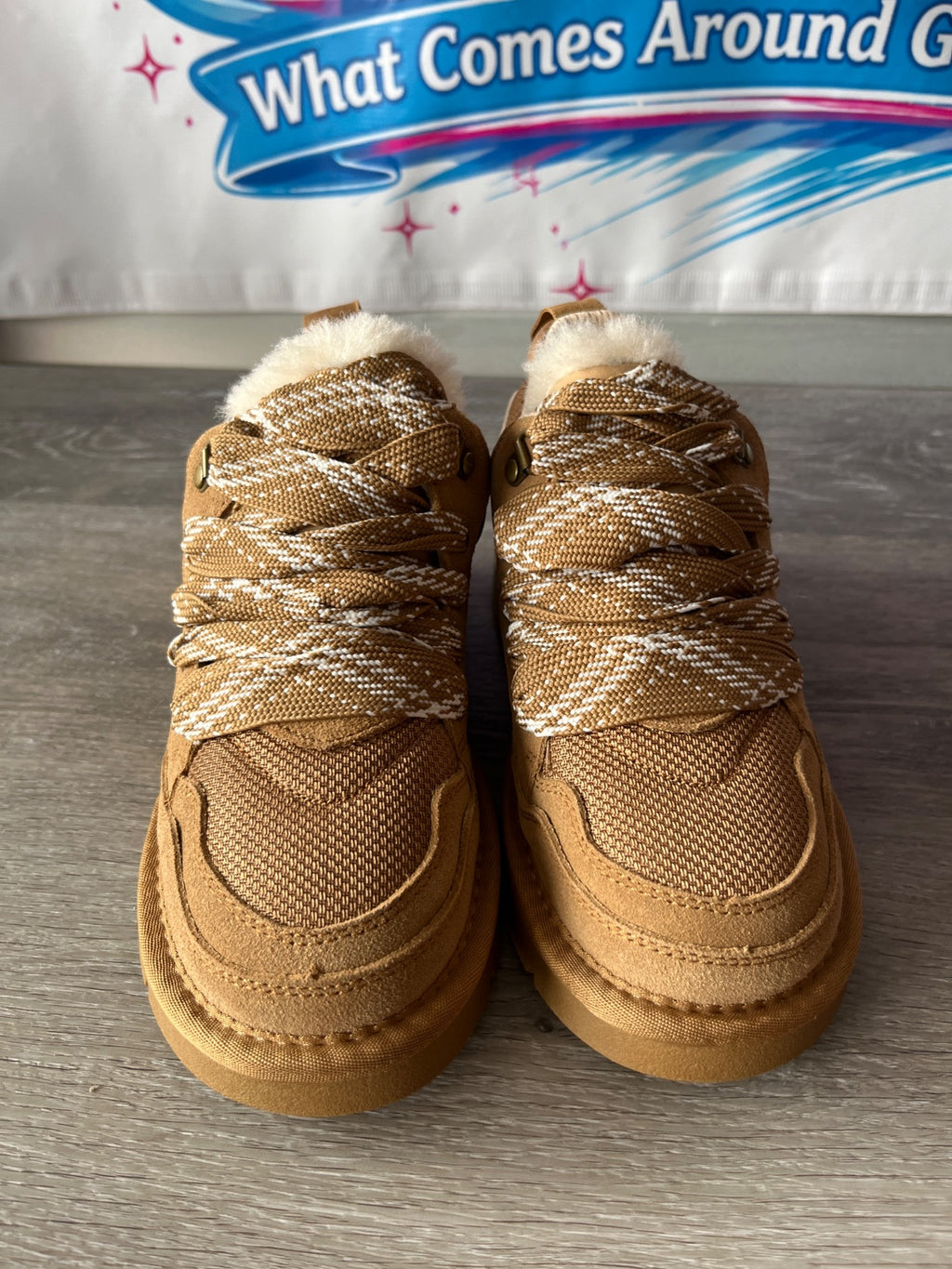 Evelyn Hootd Suede Leather Sneakers (Size W7)