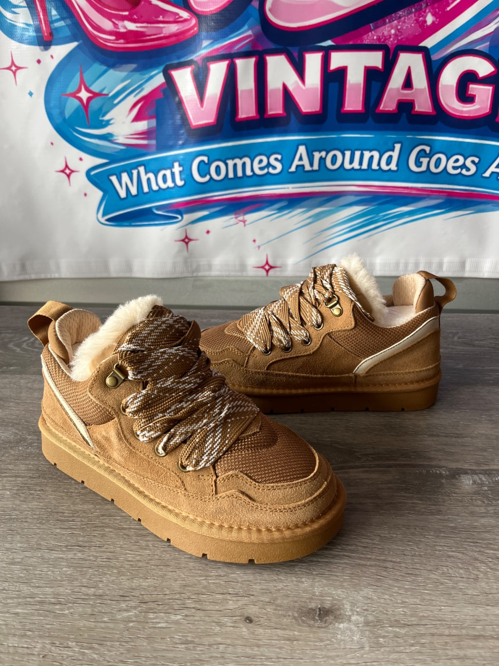 Evelyn Hootd Suede Leather Sneakers (Size W7)