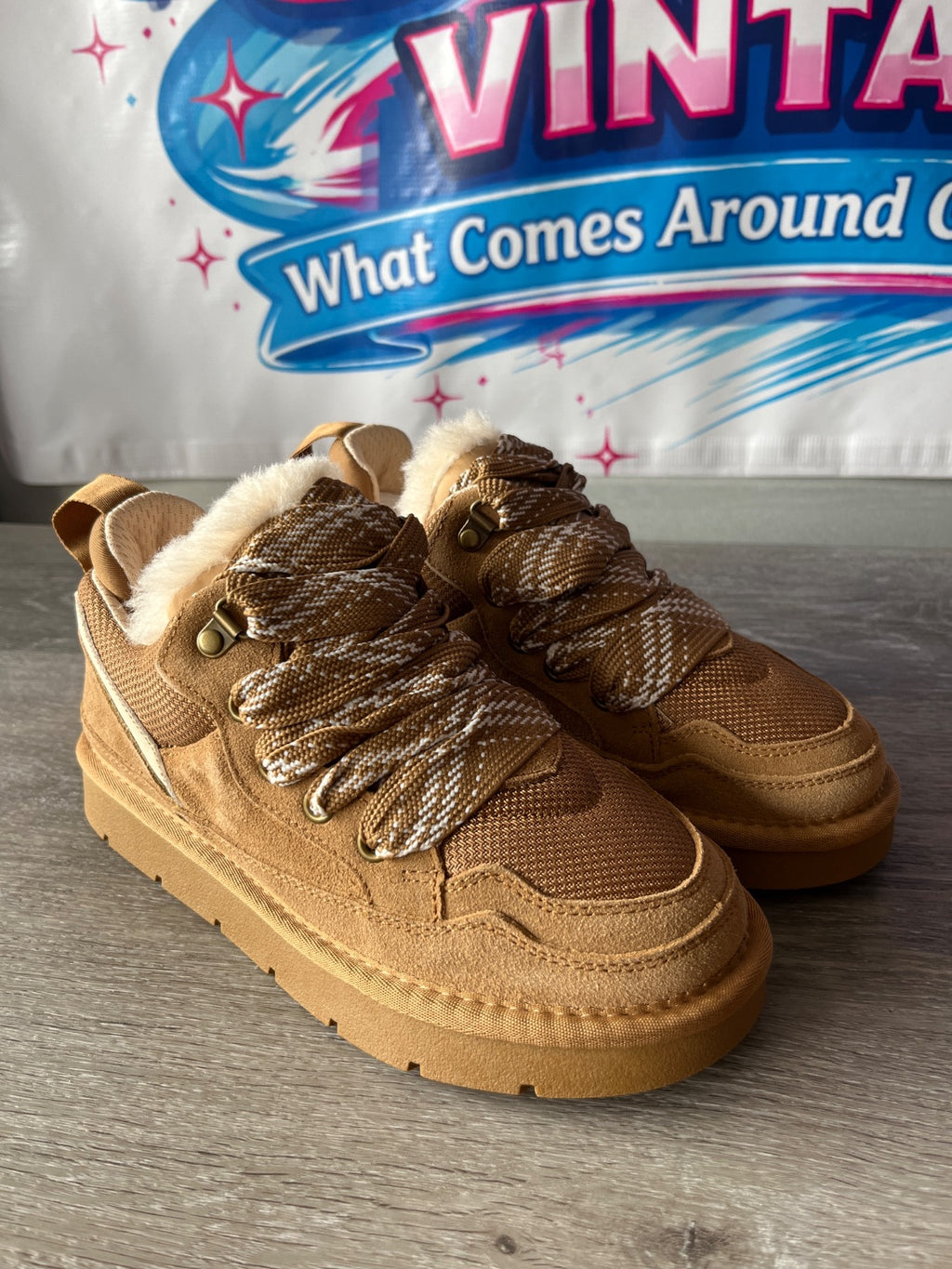 Evelyn Hootd Suede Leather Sneakers (Size W7)