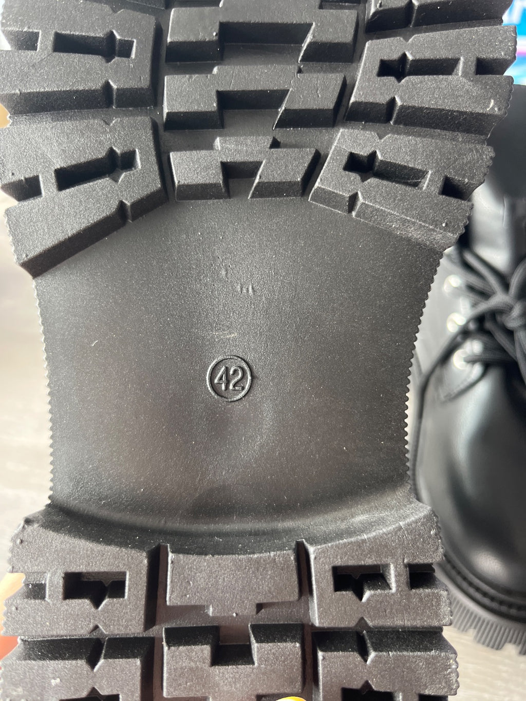 Black Boots with Straps (Size 10)