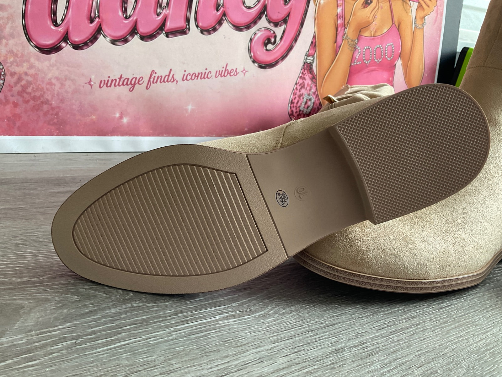 Modatope Rounded Toe Flats Boots (Size W10)