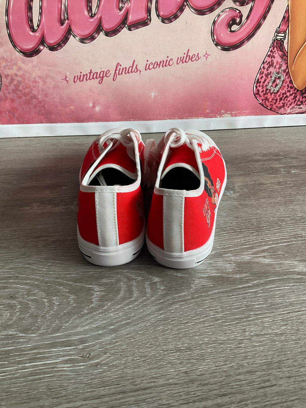 Red Flat Sneakers (Size M7.5 W9)