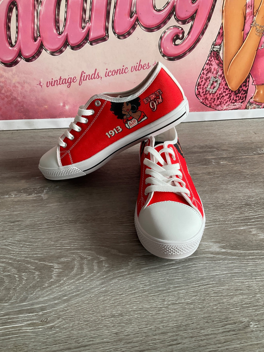 Red Flat Sneakers (Size M7.5 W9)