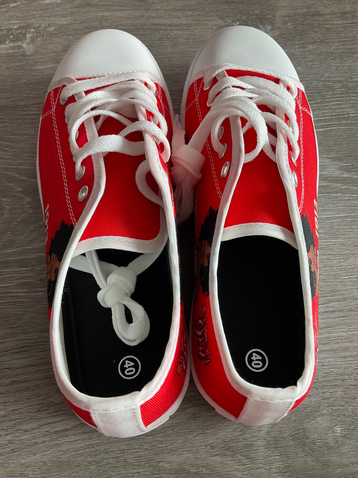Red Flat Sneakers (Size M7.5 W9)