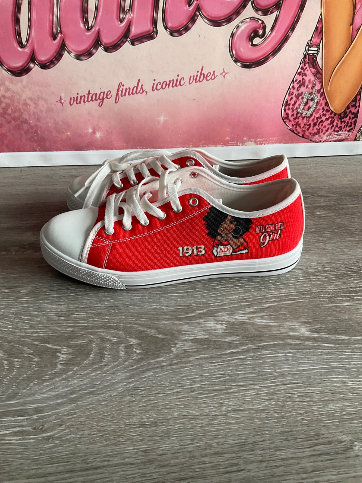 Red Flat Sneakers (Size M7.5 W9)