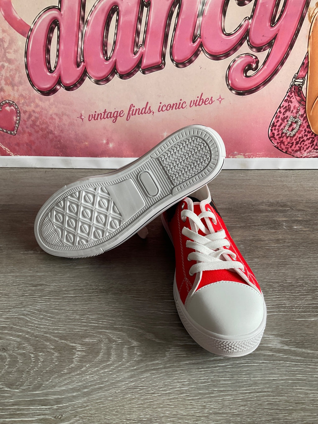 Red Flat Sneakers (Size M7.5 W9)