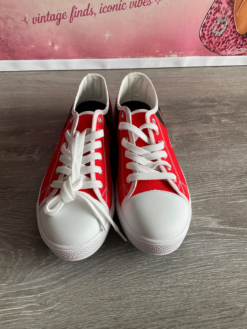 Red Flat Sneakers (Size M7.5 W9)