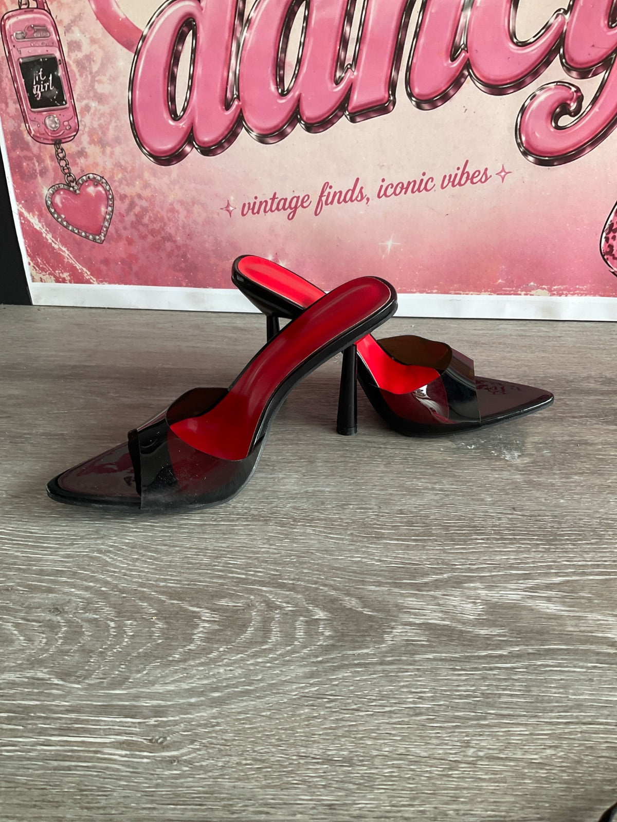 Astuccio Black Heel (Size W8.5)