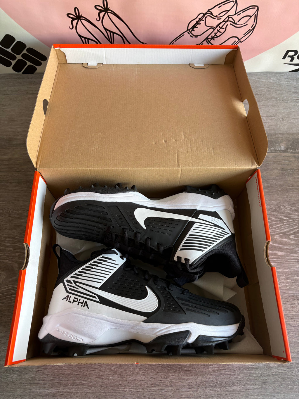 Nike Alpha Menace Strong Shark Cleats (Size US Men's 12)