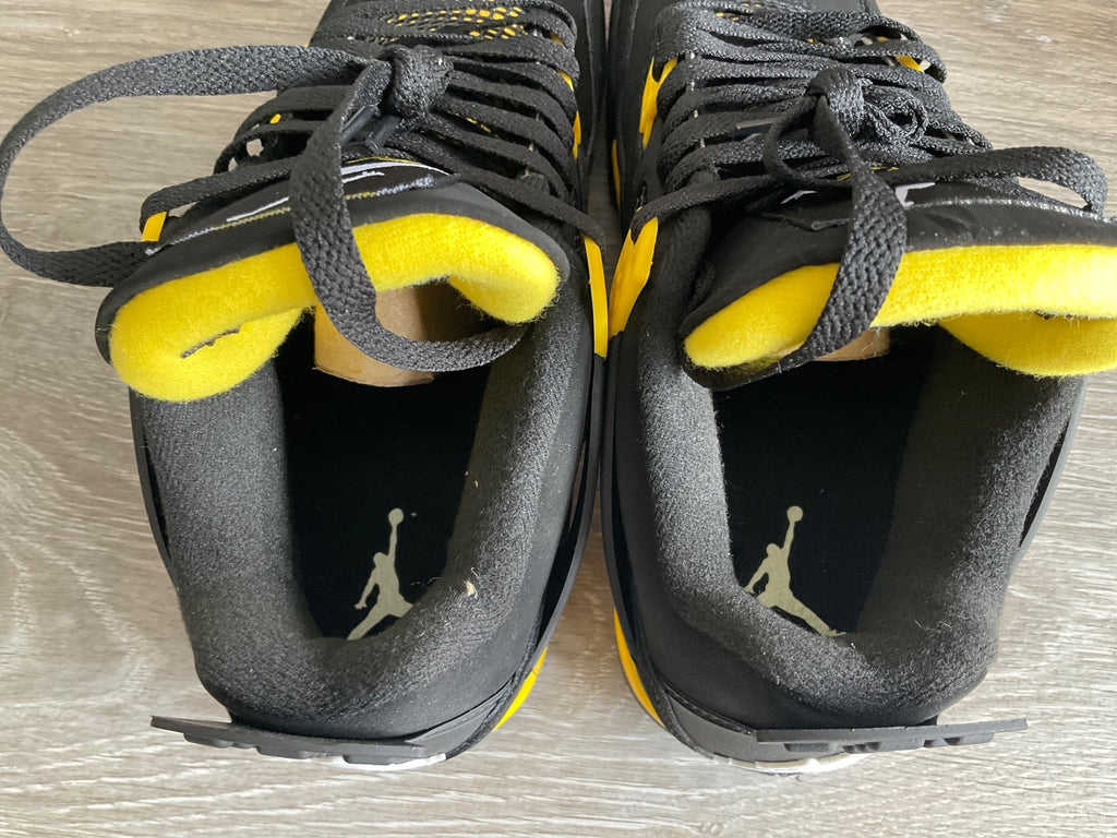 Jordan 4 Retro Black and Yellow (Men's US Size 7)