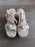 Weibena Woven Bow Heels (Women's US Size 5.5)