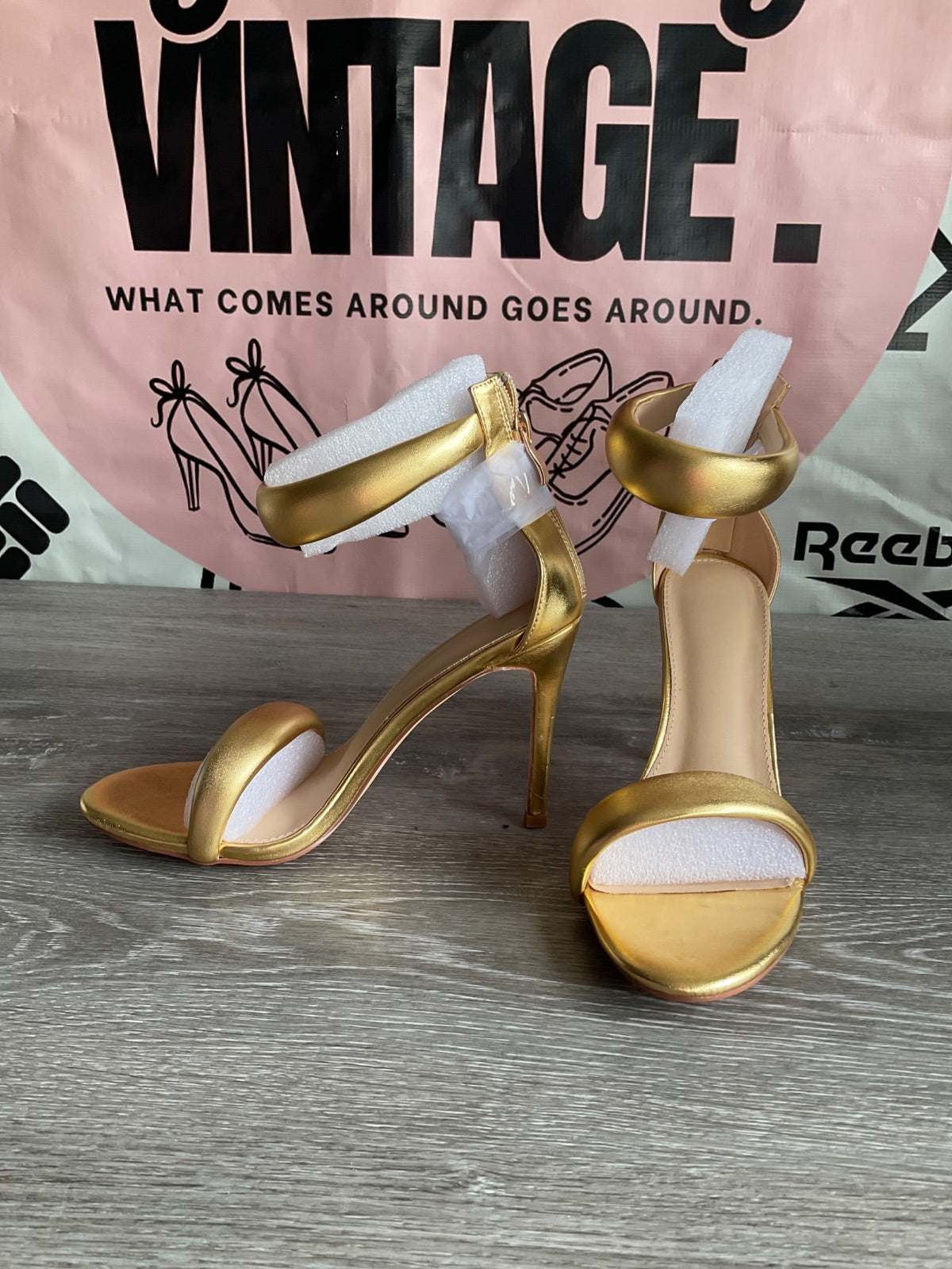 Tall Gold Heel (Women's US Size 8.5)