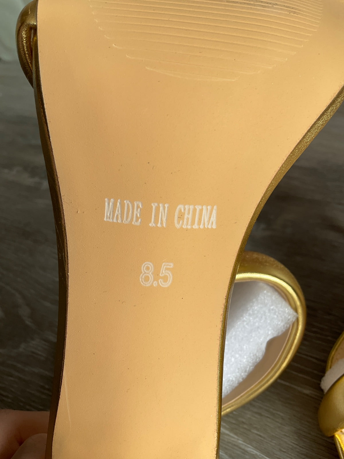 Tall Gold Heel (Women's US Size 8.5)