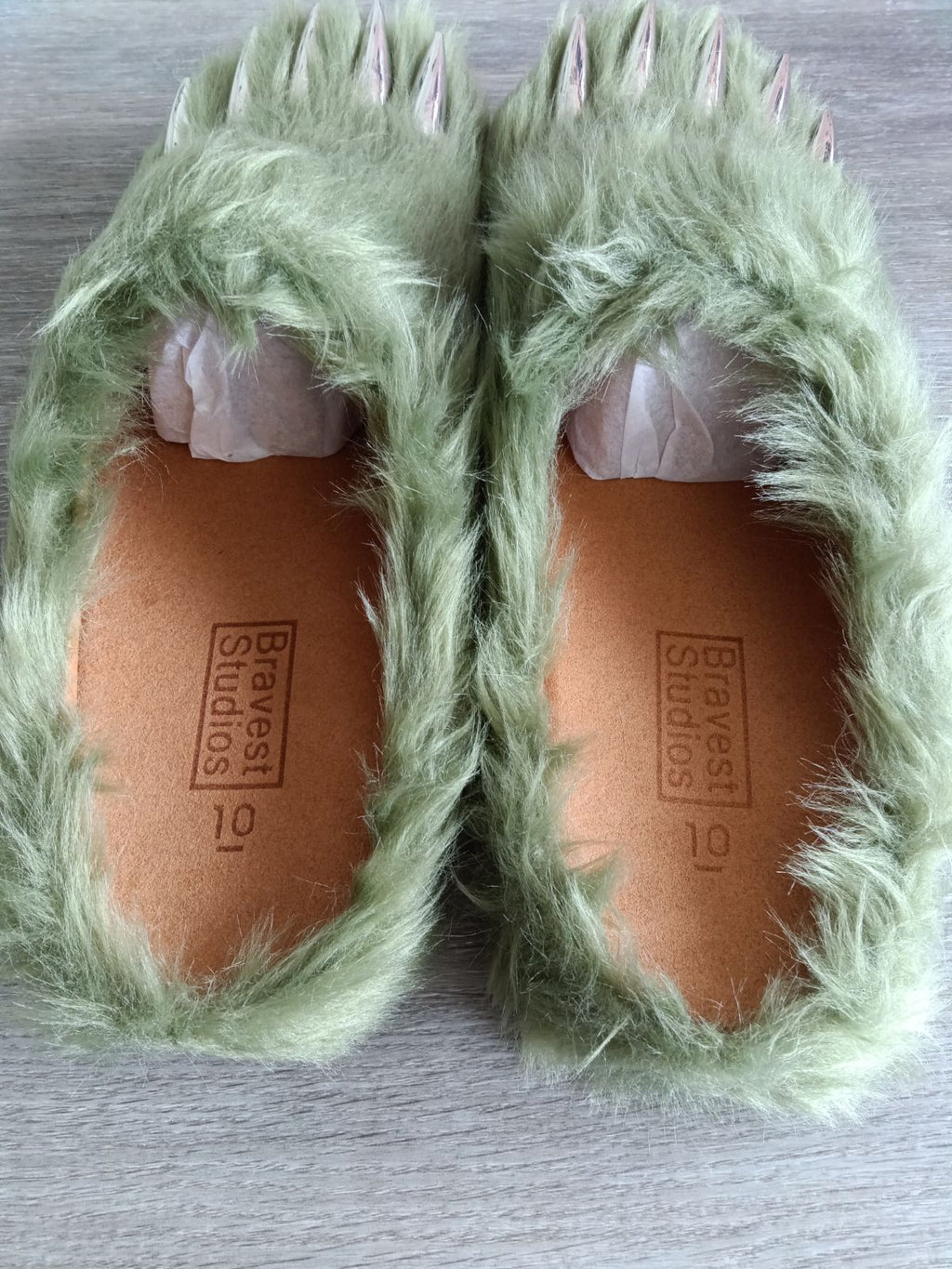 Bravest Studios Green Claw Mules (Men's US Size 10)
