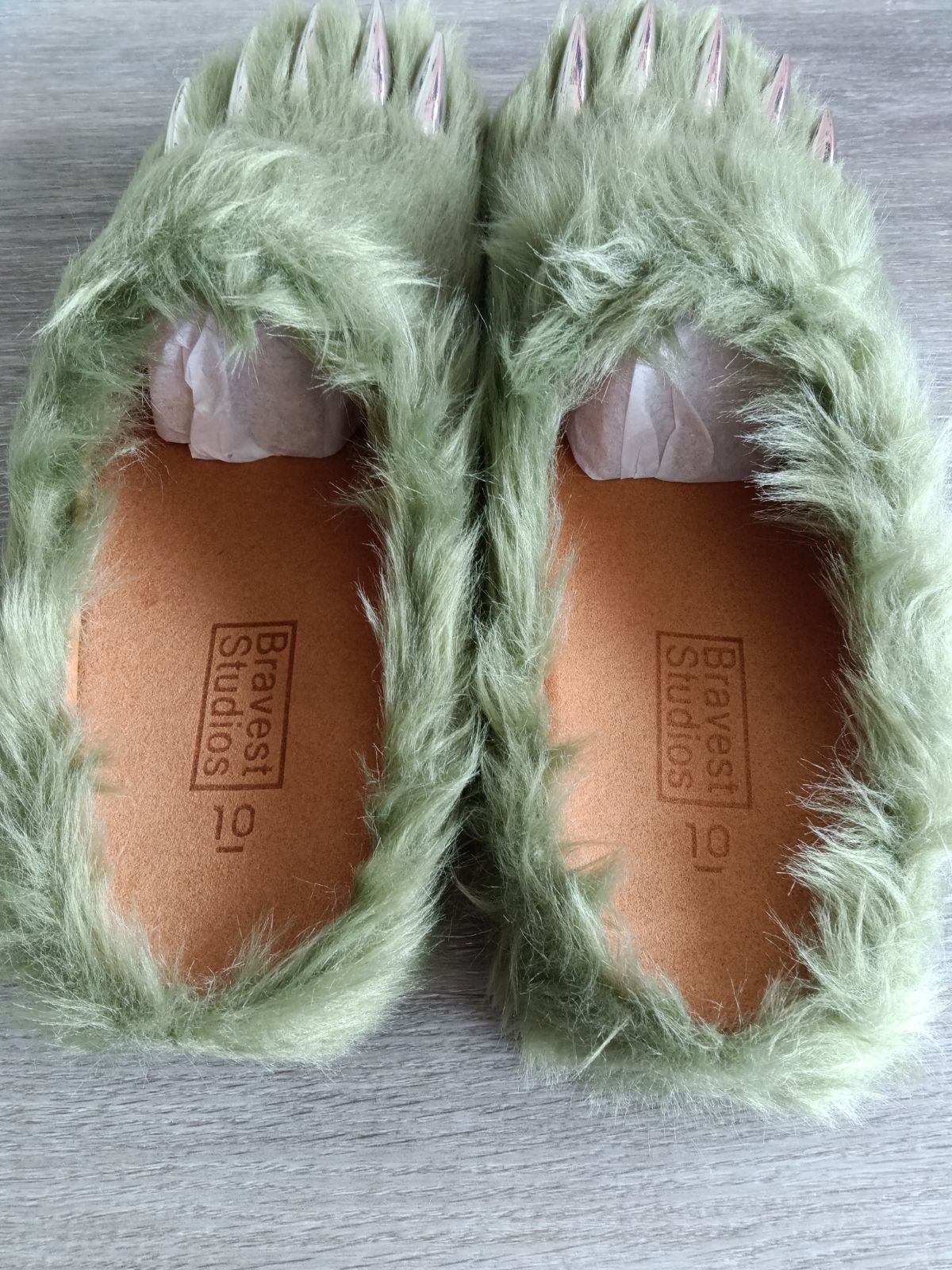 Bravest Studios Green Claw Mules (Men's US Size 10)